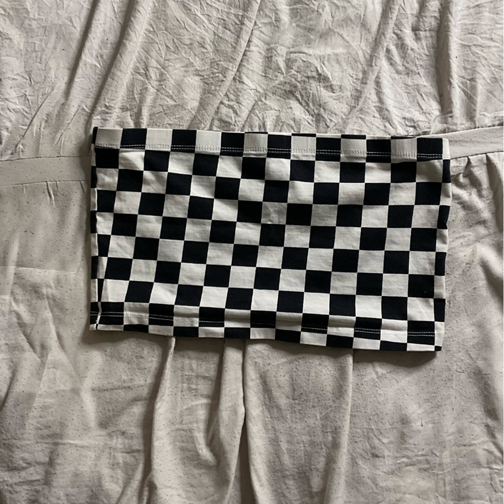 Checkered Crop Tube Top | Forever 21